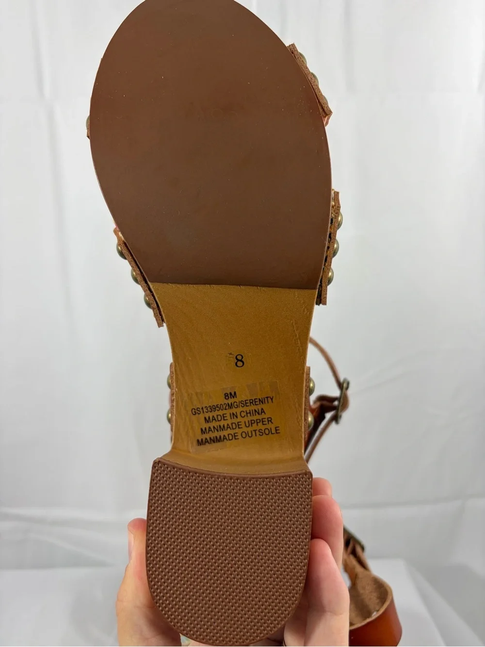 NWT MIA Women’s Size 8 Woven Multi-Color Crossband Sandal with Ankle Strap